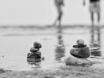 Close-up of sea against blurred background