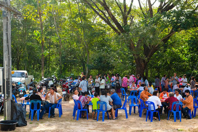 People in park