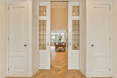 Doorway of modern living room