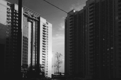 Low angle view of buildings against sky