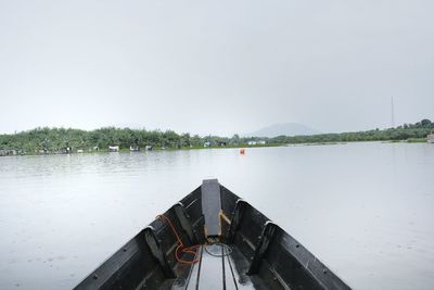 Scenic view of river against clear sky