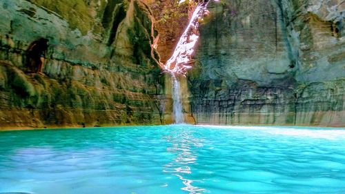 Swimming pool in sea