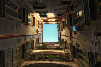 Interior of abandoned building