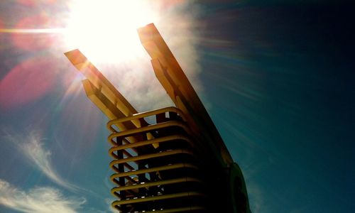 Low angle view of built structure against sky