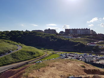 Panoramic view of castle against sky