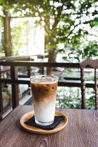 Close-up of coffee on table