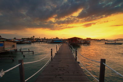 Pier at sunset