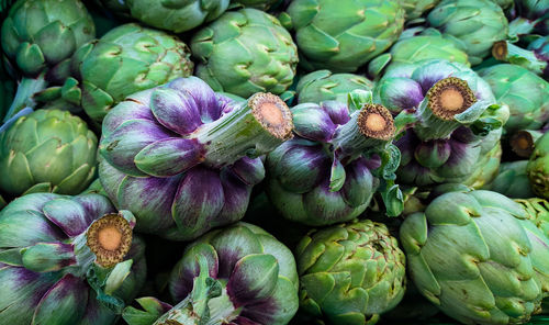 Full frame shot of vegetables at market stall