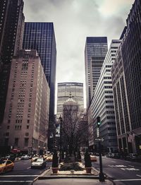 City street against sky