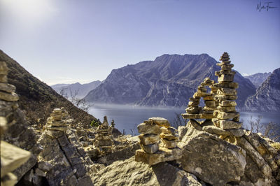 Panoramic view of temple against sky