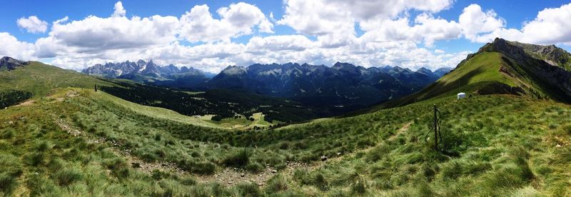 Idyllic view of mountains against sky