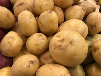 Full frame shot of potatoes