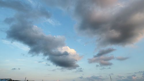Low angle view of clouds in sky