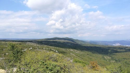 Scenic view of landscape against sky