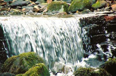 River flowing through rocks