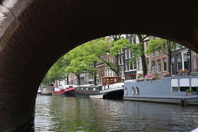 Canal passing through a city