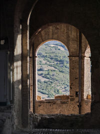 Entrance of historic building