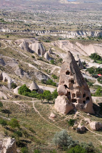 Landscape with fairy chimney in cappadocia, turkey