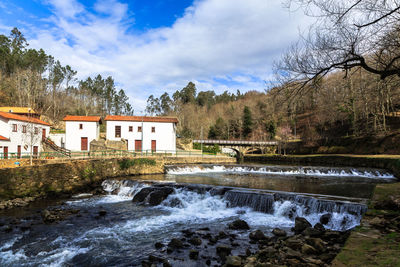 Scenic view of river against sky