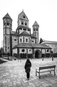 Group of people in front of building