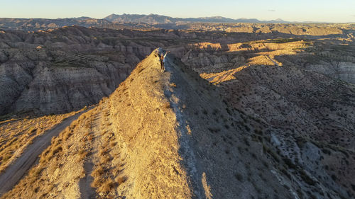 Rock formations on mountain