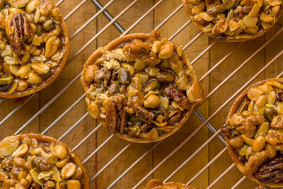 Close-up of food on barbecue grill