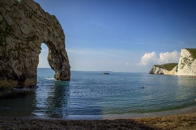 Durdle door against sky