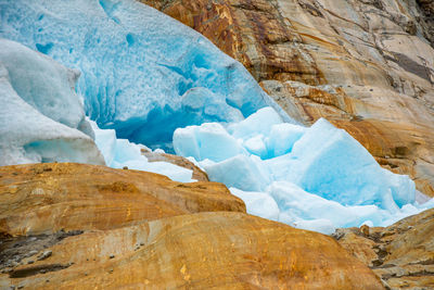 Scenic view of frozen landscape