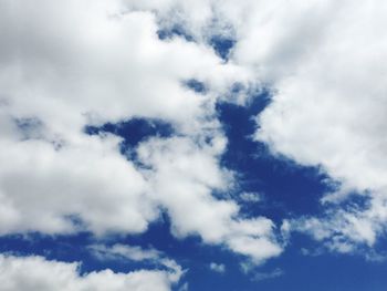 Low angle view of cloudy sky