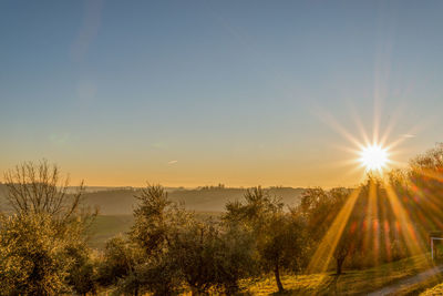 Scenic view of sunset