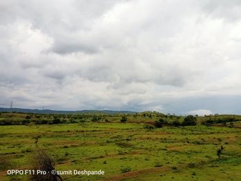 Scenic view of landscape against sky