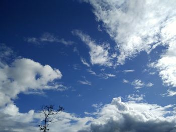 Low angle view of clouds in sky