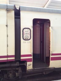 Information sign on wall