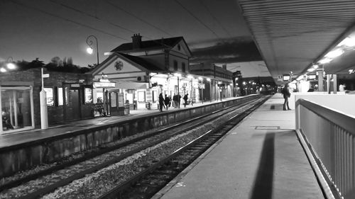 Railroad station platform