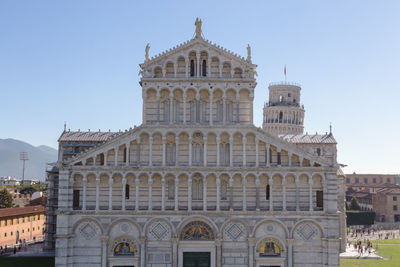 Low angle view of historical building against sky