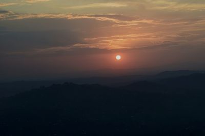 Scenic view of sky at night