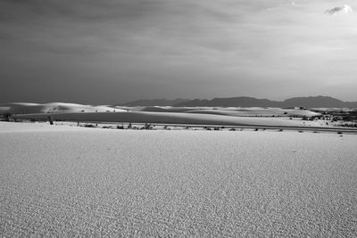 White sands national monument against sky