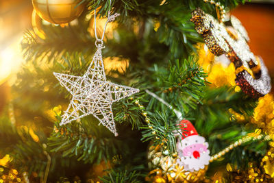 Close-up of christmas decoration