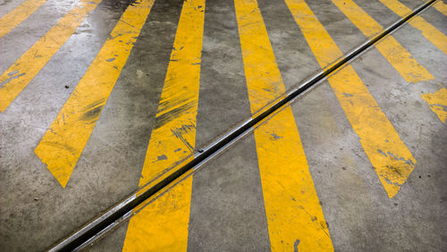 Road marking on road