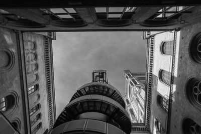 Low angle view of historical building against sky