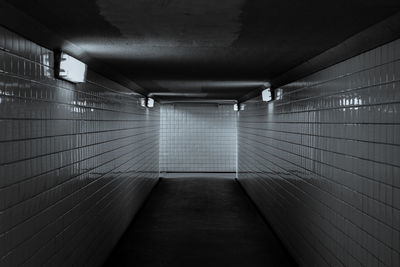 View of empty corridor