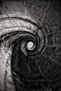 Close-up of spiral staircase