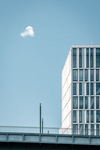 Low angle view of modern building against sky