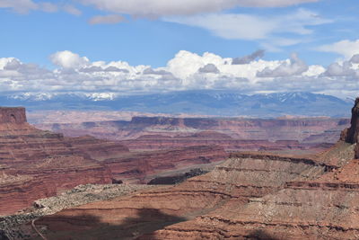 Scenic view of dramatic landscape