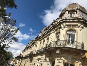 Low angle view of building against sky