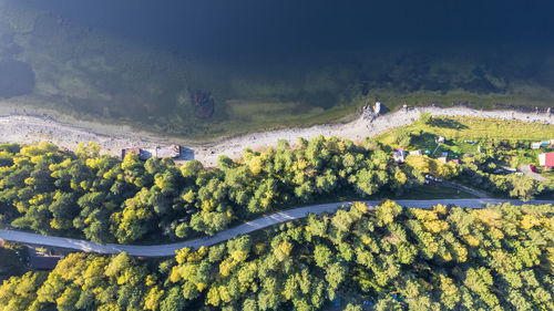 High angle view of landscape