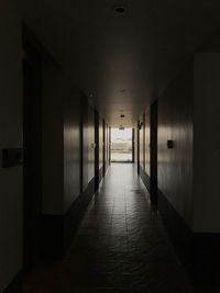 Empty corridor of building