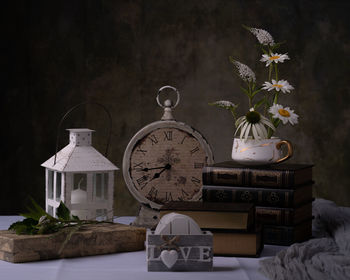 Close-up of potted plants on table