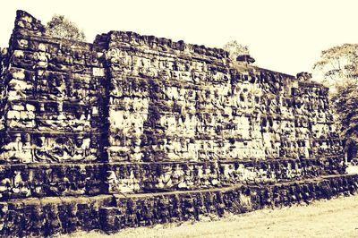 Brick wall of old building