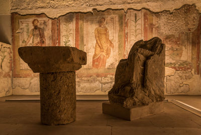 View of buddha statue in temple